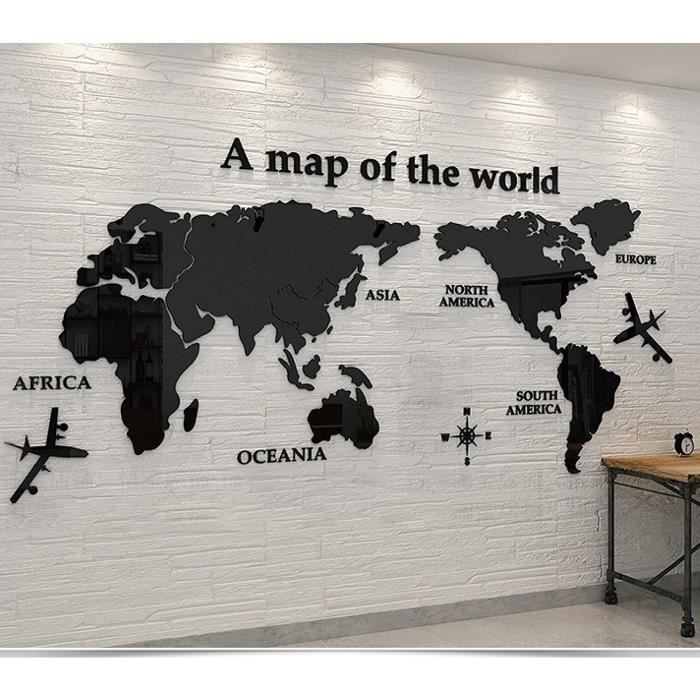 Carte du monde en liège - Décoration pour la maison —