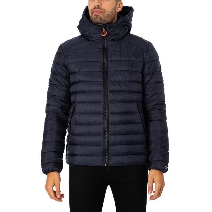 Veste Matelassee Fuji Sport A Capuche Superdry Homme Bleu