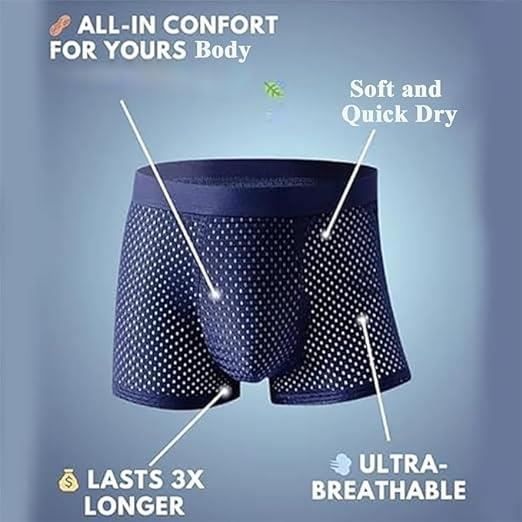 BOXER EN FIBRE DE BAMBOU x4-COD