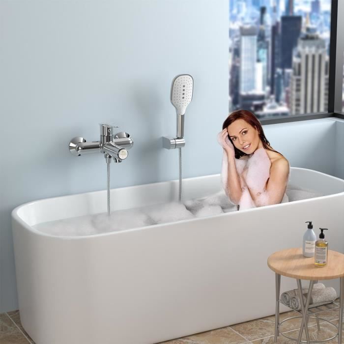 Robin R36 KULACO Robinet de baignoire avec douchette, robinet de baignoire avec ...