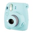 Appareil photo Fuji Polaroid Instax mini9 plastique + verre optique bleu glace-HEN-2
