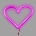 QAZQA Applique rose avec télécommande avec LED - Coeur néon-2