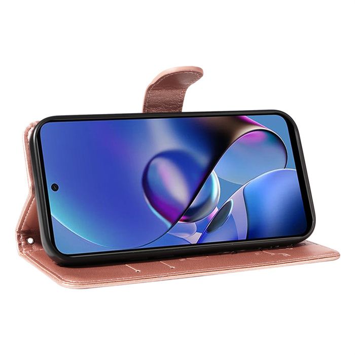 Coque à Clapet Pour Motorola Moto G54 5G - Housse Bookstyle Noir, TPU, Marque MTB More Energy, Neuve