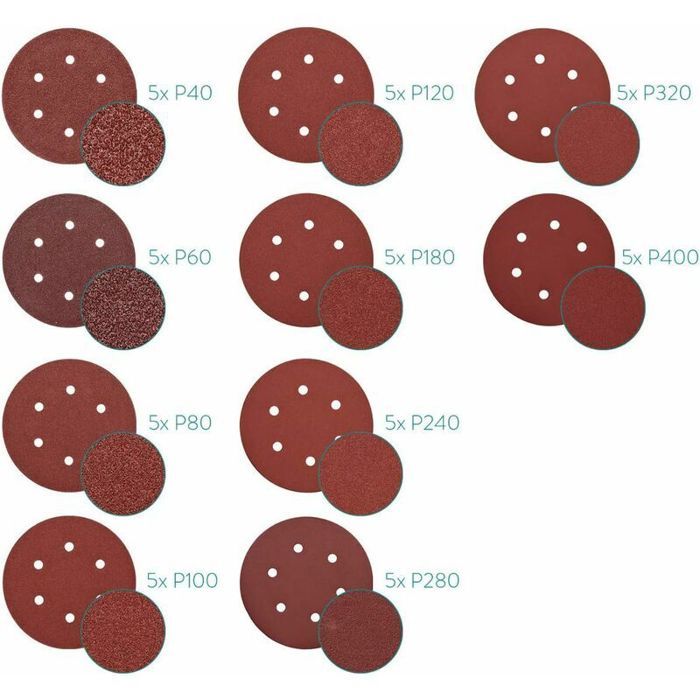 Silverline 171121 5 Bandes Abrasives 75 X 457 Mm Grain 40