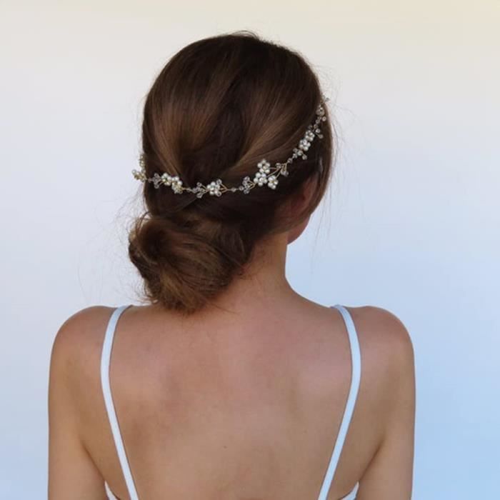 Bijou De Tête Bohème Strass - Élastique - Taille Unique - Mariage, Fête