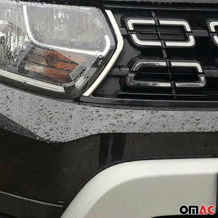 Moulure de Grille de Calandre pour Dacia Lodgy Stepway 2012-2022 Chromé 4Pcs