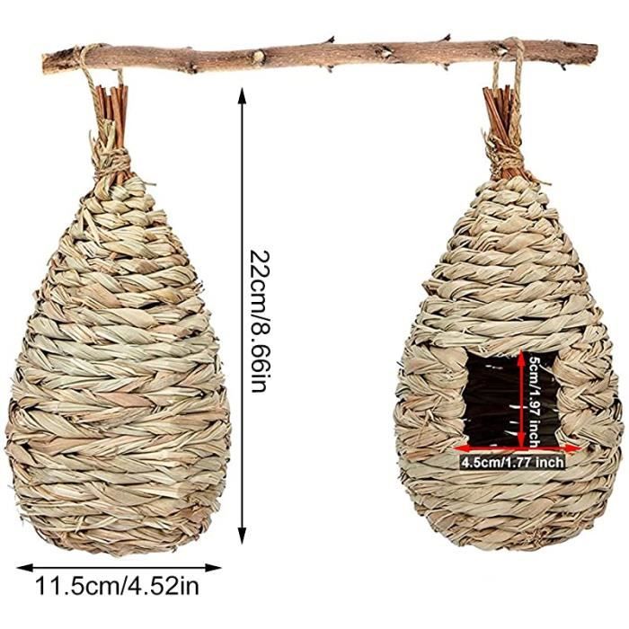 Toddmomy Lot De 2 Nichoirs à Oiseaux DIY Peinturables - Kit Construction Décoration Jardin Pour Enfants