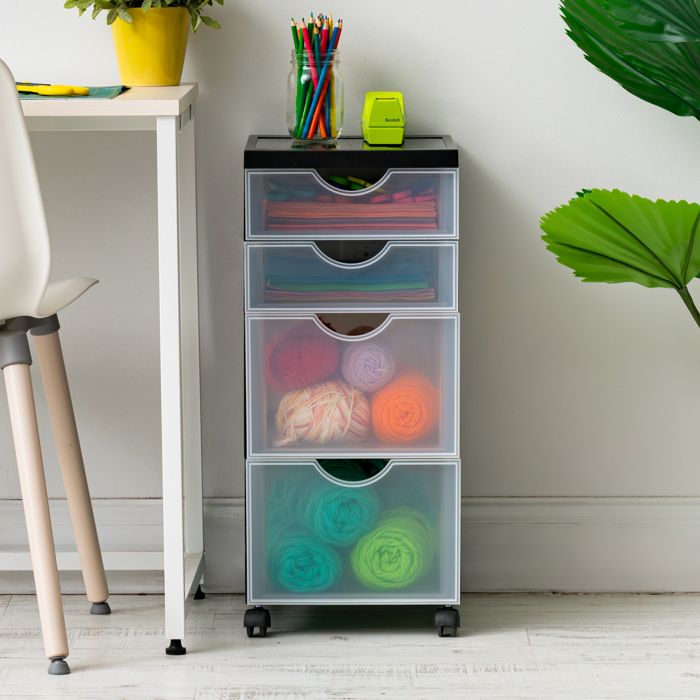 Iris Ohyama Tiroirs Plastique Empilables Tour Commode BC-NS-500