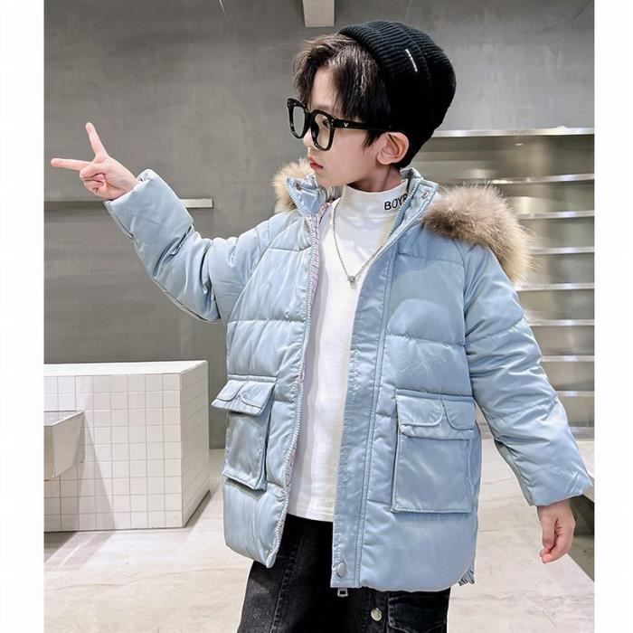 Doudoune polaire enfant veste polaire enfant Veste polaire hiver 3-12 ans  Bleu - Cdiscount Prêt-à-Porter