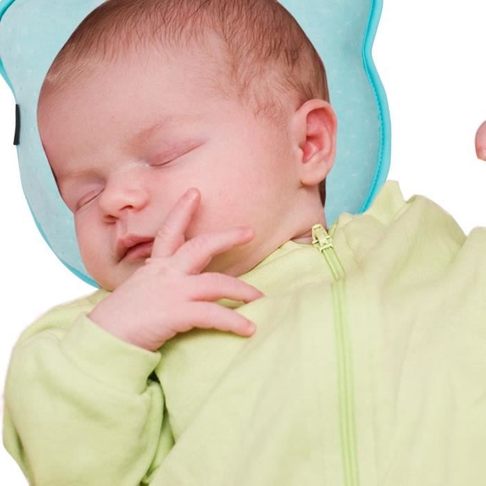Coussin bébé par la plagiocéphalie et traitement de la tête plate à mémoire  de forme qui évite l'asphyxie - jaune - Cdiscount Maison