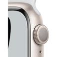 Apple Watch Nike Series 7 GPS - 41mm - Boîtier Starlight Aluminium - Bracelet Pure Platinum/Black Nike Sport Band - Regular-3