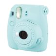 Appareil photo Fuji Polaroid Instax mini9 plastique + verre optique bleu glace-HEN-3