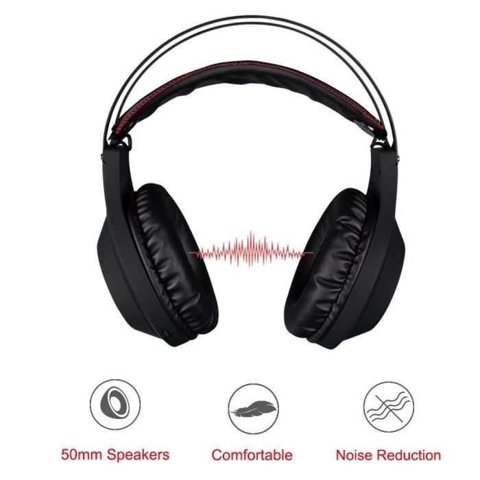 Casque audio Xiberia Nubwo N2 3.5mm pour PC Gamer avec micro pour