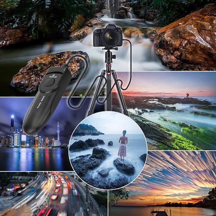 HEG Déclencheur Pour Appareil Photo Reflex Déclencheur À Distance Slr Avec Lumière Led Pour
