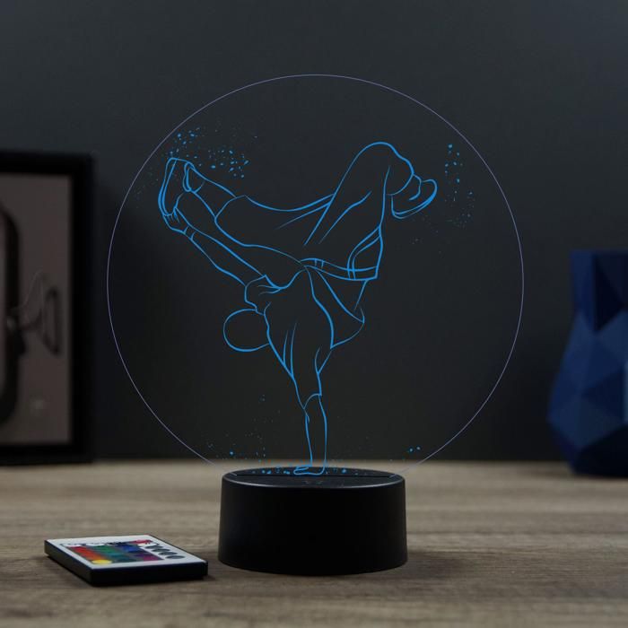 Lampe 3D Personnalisable Escarpin - 16 Couleurs, Nom/Message Gravés, Lampe D'Ambiance LED