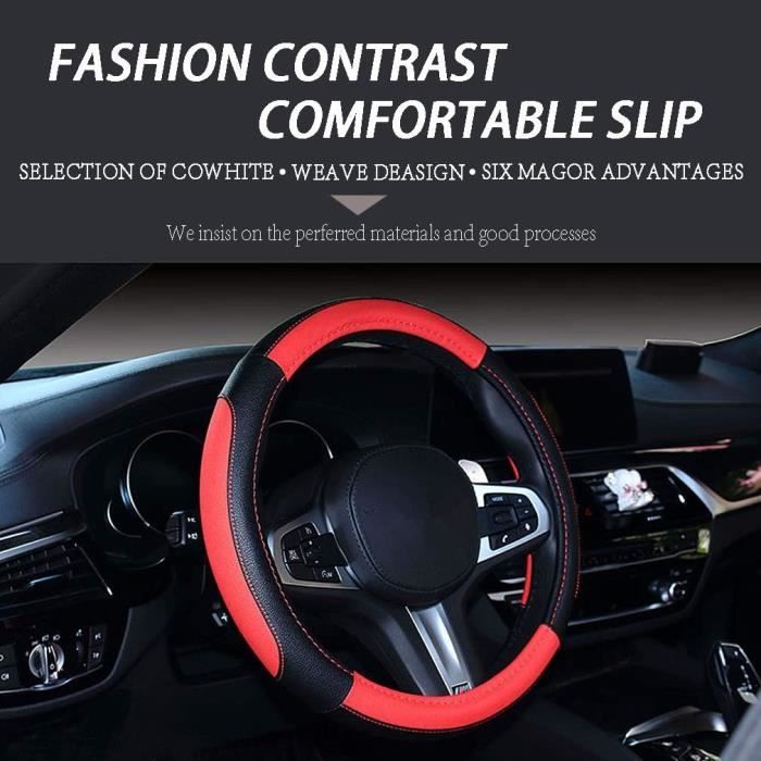 Housse De Volant Pour Citroën C3 2020-2023 - Cuir Antidérapant, Respirant - Protection Et Confort - Installation Facile
