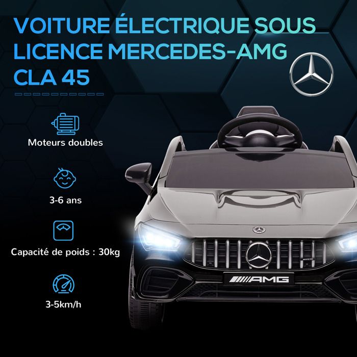 Voiture Électrique Enfants Mercedes-Benz CLE53 AMG 12V - Blanc