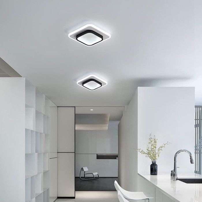 Dorlink Plafonnier LED Moderne 14W 1260LM - Lumière Blanc Froid 6500K, Design Vagues Élégant 52CM Pour Chambre, Salon, Cuisine Et Couloir