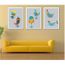 Bande Dessinee Mignon Oiseau 3 Pieces Peinture Decorative Mur Art Imprimer Photo Toile Peinture Pour Pour Bebe Chambre Pas Encadree Cdiscount Maison