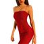 Kures Double Couches Brillant Robe Moulante Femme Fete De Noel Boite De Nuit Sexy Robe Scintillante Bretelles Type Rouge Rouge Achat Vente Robe Cdiscount