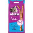 Whiskas Friandises en Bâtonnet au Saumon pour Chat, 84 Sticks (28 Sachets de 3 Récompenses)-0