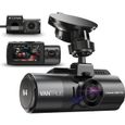 Vantrue N4 Triple Dashcam 1440P+Dual 1080P Avant et Arrière, 4K Frontale Caméra Embarquée Voiture à Condensateur, Vision Noctur A15-0
