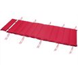 Coussin pour bain de soleil rouge rembourré 7 cm d'épaisseur oreiller inclus avec sangles coussin pour transat-0