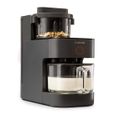 Blender chauffant - Klarstein Marcia Nut 300 - Machine à lait - 1200 ml - 360° Touch - Mixeur - Réservoir d'eau amovible - noir-0