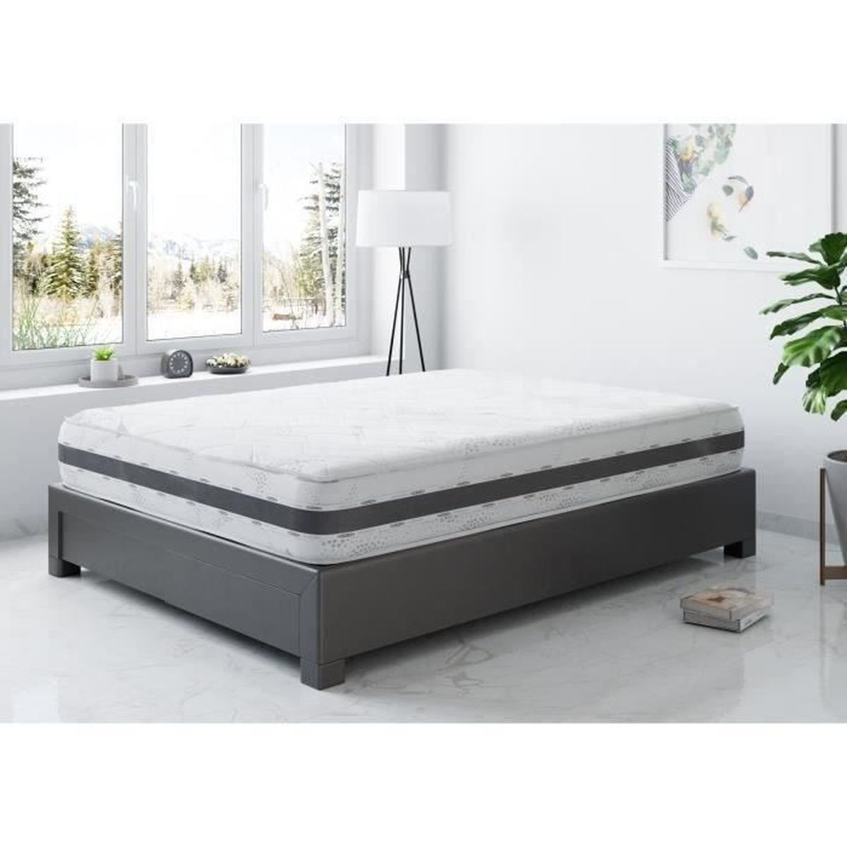 air plus memory matelas premium 140x190 ressorts ensaches memoire de forme 26cm achat vente matelas cdiscount