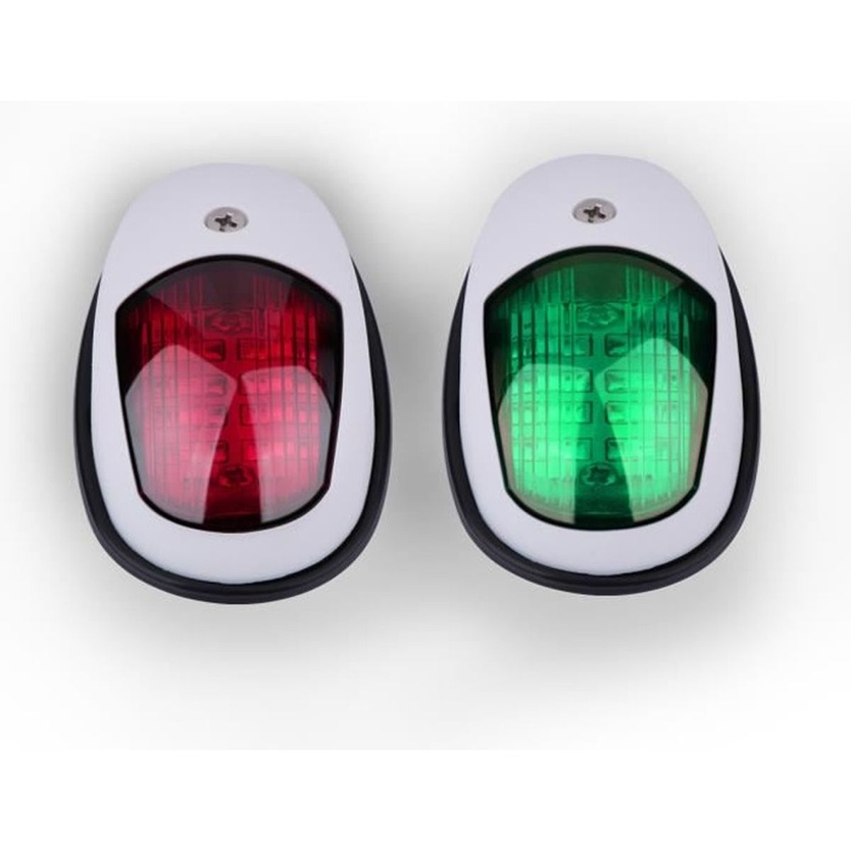 Homyl Feux de Navigation à LED Kit DÉclairage Rouge Vert Blanc 