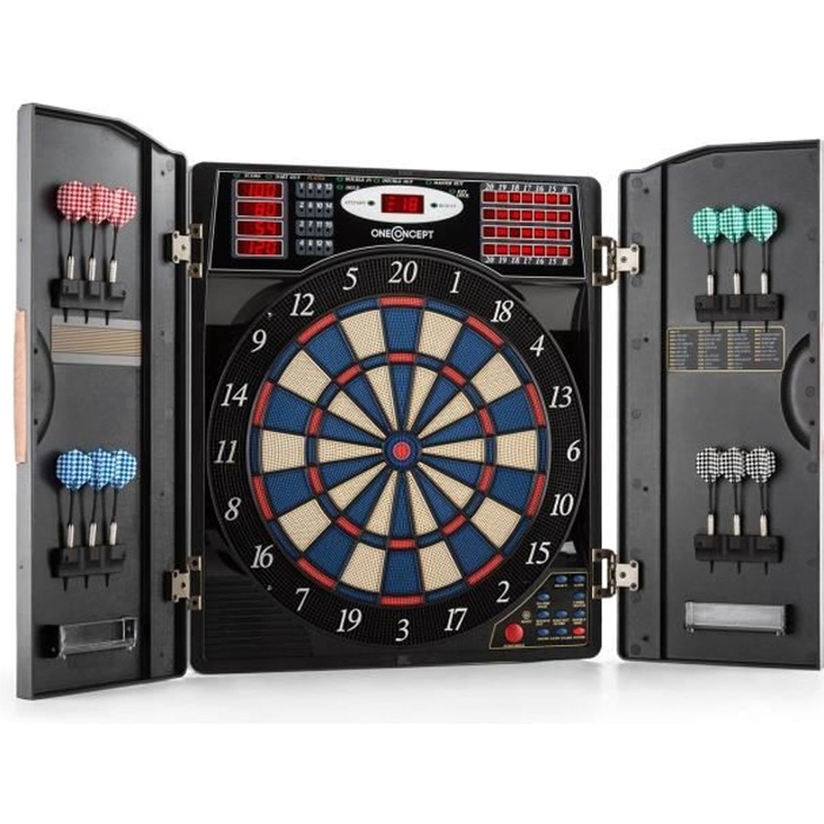 12 x Fléchette Magnetique Aimantée Avec Ailettes en Plastique Jeu Fléchettes