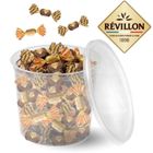 PRO DISTRI REVILLON | 100 Papillotes Chocolat au Lait Praliné | Box de 1100g de Friandises prête à Offrir pour Noël