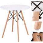 BRAND Table de Salle à Manger Scandinave - BILING - 70*70*75CM - Pieds en Hêtre rond et sec