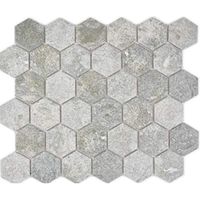 Et Hexagone Mosaïque Céramique Granit Gris Mélange Carreaux de Mosaique Mur Miroir Mosaïque Cuisine Bain Küchenwand Wc -...