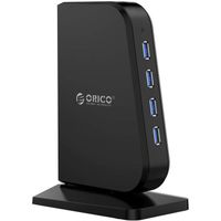 ORICO Hub USB 3.0 7 Ports avec Adaptateur d'Alimentation et Câble de Données pour Windows et Mac PC (7 x 1,5 A)