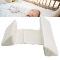Oreiller de coin pour bébé SALALIS - Confortable et sécurisé pour un sommeil paisible - Blanc