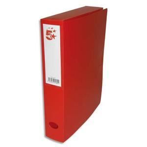 Boîte de classement ELBA plastique dos de 10 cm rouge : Chez