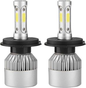 PHARES - OPTIQUES Ampoule H4 LED Blanc Ampoule Voiture Phare antibro