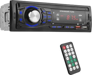 AUTORADIO Autoradio Bluetooth 1 DIN – Radio Voiture avec Deux USB Port: Prend en Charge Mains Libres/FM/AUX-in/SD, Lecteur MP3 avec