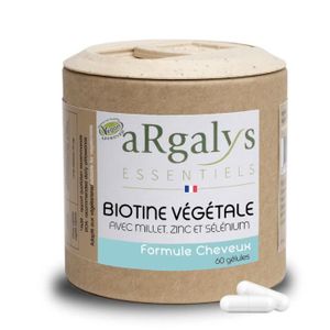 COMPLEMENTS ALIMENTAIRES - BEAUTE ONGLES ET CHEVEUX Biotine Végétale avec millet et acides aminés - 60