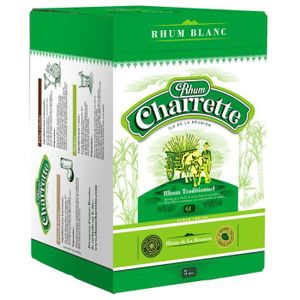 RHUM Charrette - Cubi 5L Rhum blanc Traditionnel | Ile 