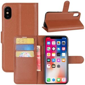 Étui Flip Book Pour IPhone XR - Cuir Synthétique, Portefeuille, Protection Complète - Neuf