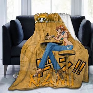 COUVERTURE - PLAID Couverture en laine jaune pour enfant - Anime une 