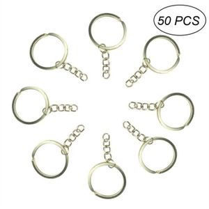 Lezed 20 PCS Porte-cl/és DE 25 mm avec Cha/îne Anneaux de Porte-cl/é en Acier Anneaux de Porte-cl/é en Acier INOX pour Bricolage Paquet DE 20 pi/èces, 25mm Loisirs Cr/éatifs by