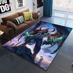 TAPIS DE SOL FITNESS MBg-14583 World of Warcraft tapis de sol antidérapant avec motifs imprimés créatif Cool style bohème pour Taille:120x180cm