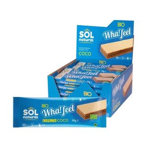 CHIPS SOL NATURAL - Snack bio épeautre et noix de coco Wha!feel 20 unités de 30g (Coco - Ëpeautre)