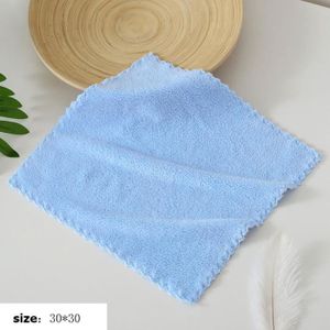 EPONGE - CHIFFON couleur bleu taille 5pcs Chiffon de nettoyage de cuisine plus épais, tampon à récurer absorbant, serviettes e
