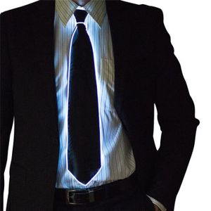 Orange Glaray Light Up Cravate Nouveauté Lumineuse Cravate Ajustable EL Wire Lueur Cravate 