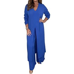 Ensemble tailleur femme deals bleu roi