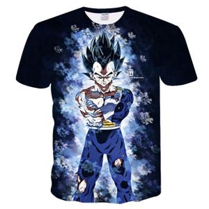 T-SHIRT T-shirt pour enfants,Goku Vegeta T-shirt Dragon Ba
